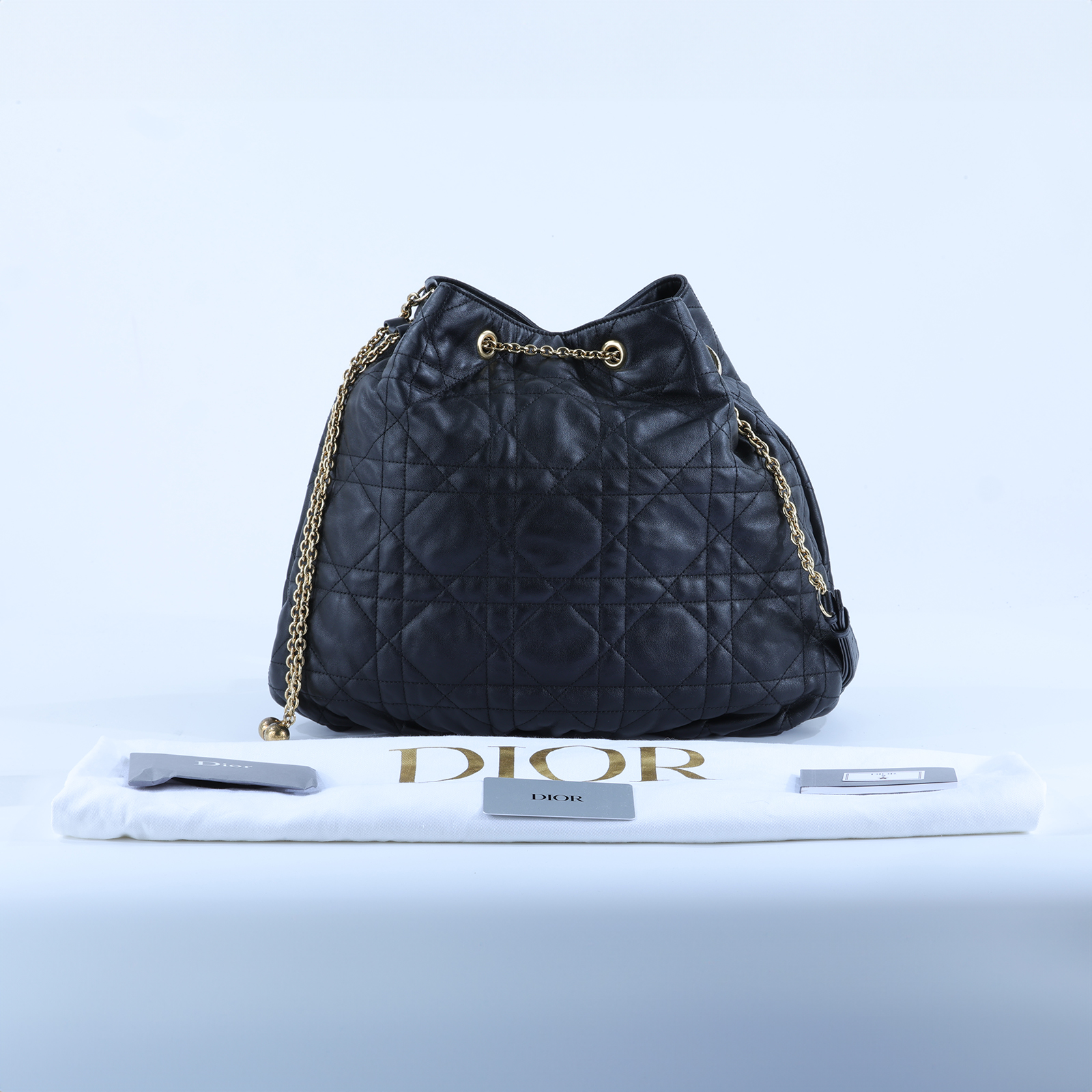 迪奧 CHRISTIAN DIOR Ammi Large 斜背包  黑羊AMMI 防塵袋/保證卡