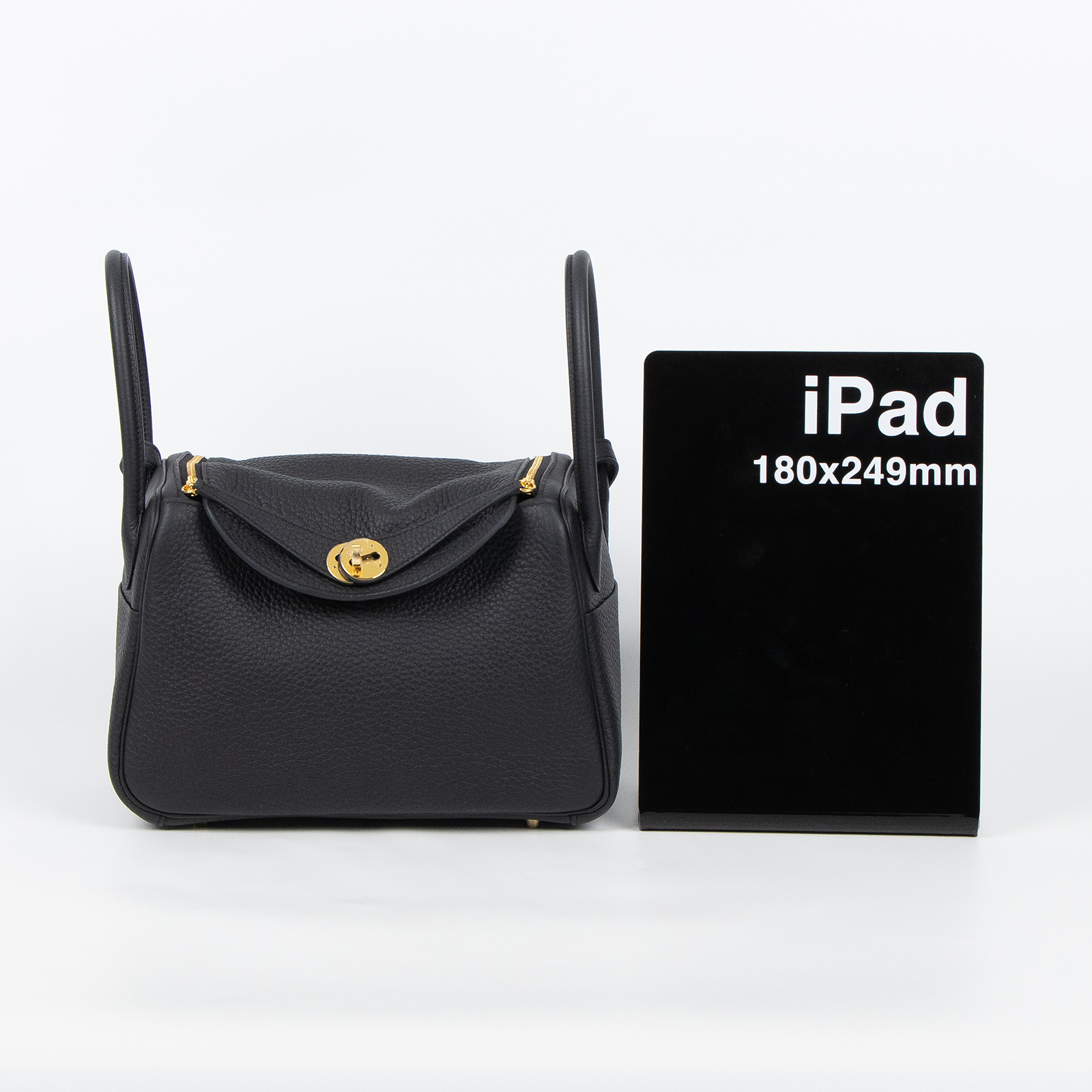 愛馬仕 Hermes Lindy 琳迪包 26 黑色 金色五金 H073428CC89 /  原廠盒子/購買證明/發票/防塵袋