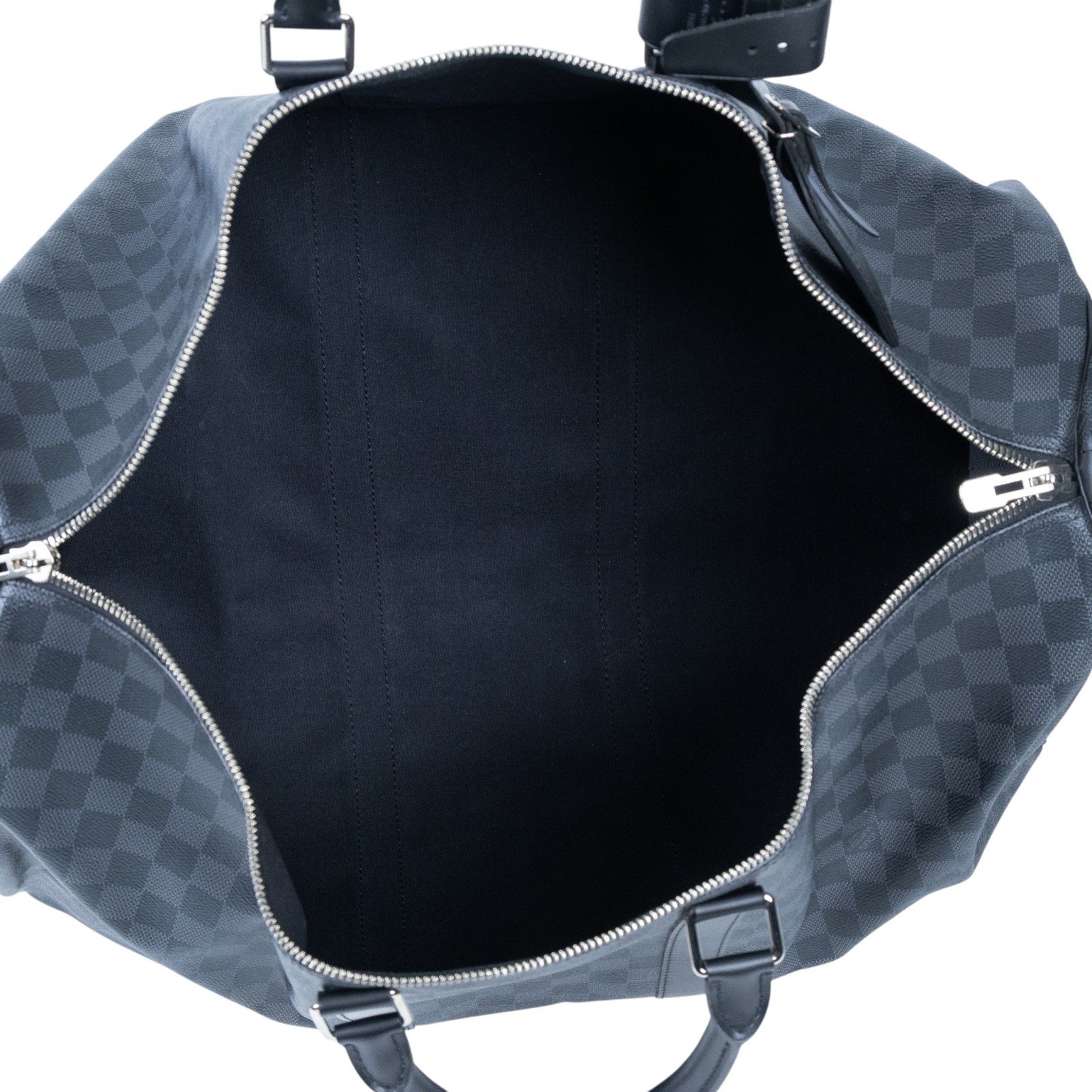 路易威登 LOUIS VUITTON Keepall Bandoulière 55 棋盤格 波士頓包 黑色  旅行袋 N41413  防塵袋/背帶/鎖組