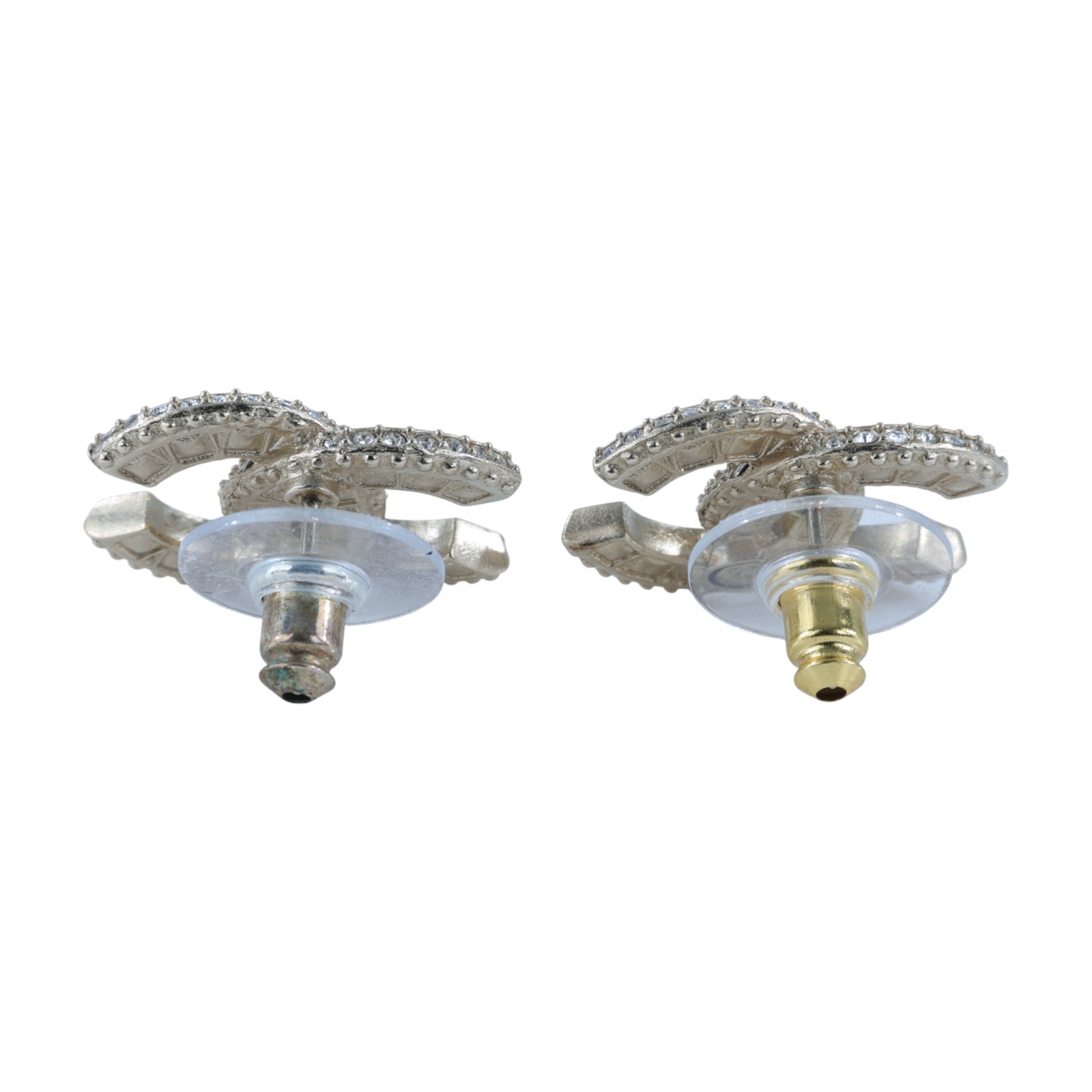 香奈兒 CHANEL CC 珍珠 耳釘 耳環 A23V 金色雙C水鑽珍珠耳環 原廠盒子/內襯