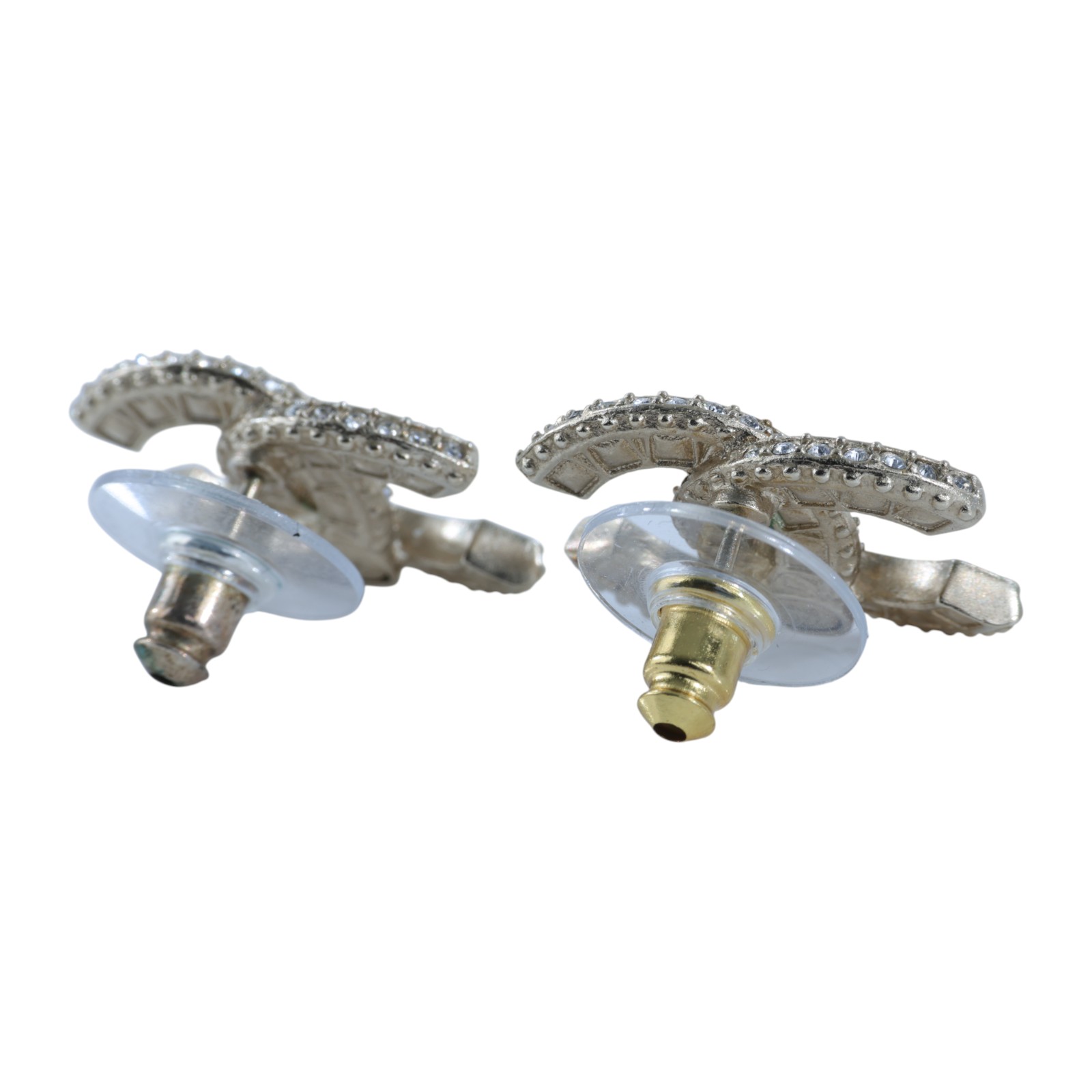 香奈兒 CHANEL CC 珍珠 耳釘 耳環 A23V 金色雙C水鑽珍珠耳環 原廠盒子/內襯