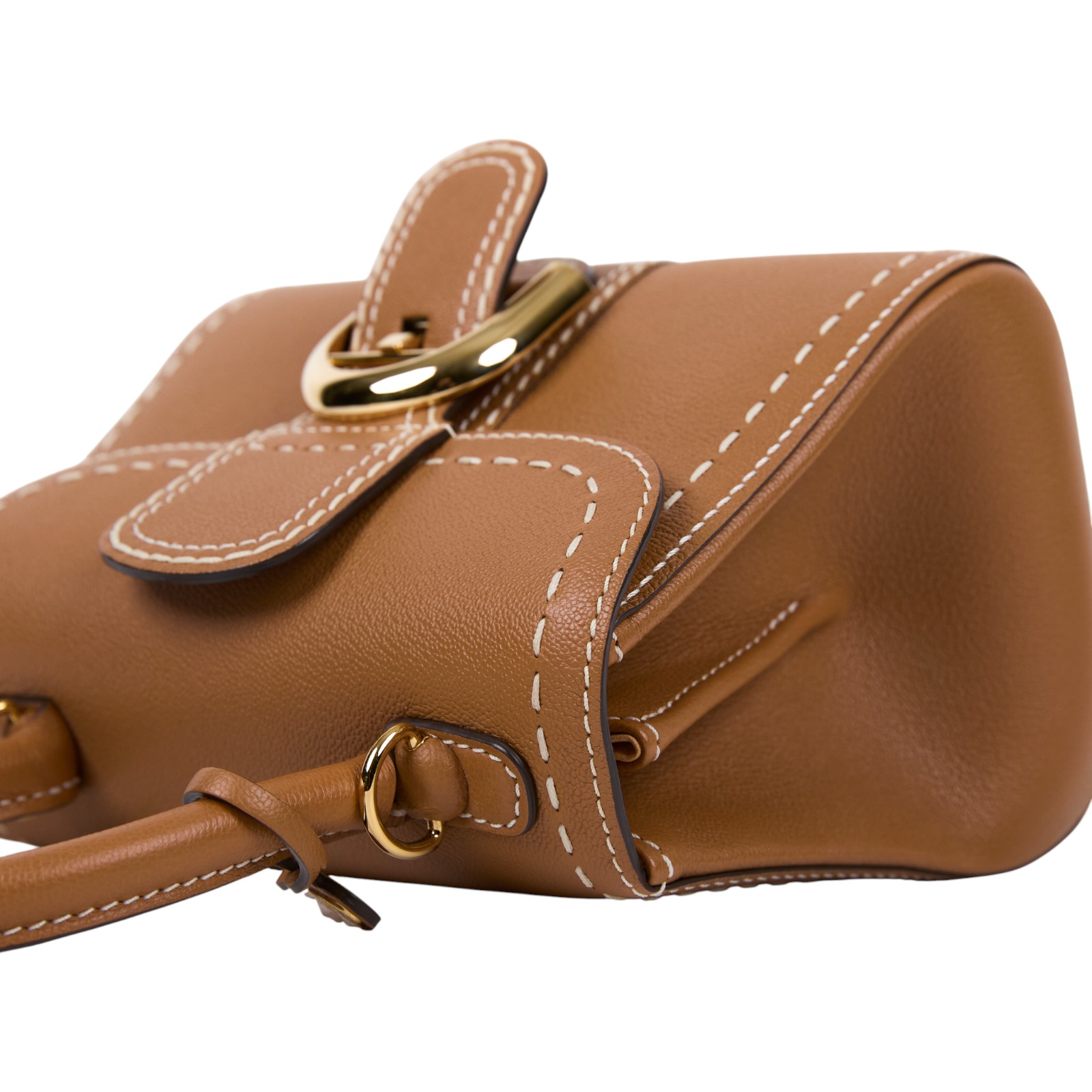 德爾沃 DELVAUX  Brillant Mini Surpique 手提包 AA0406ADW0ADADO  防塵袋/背帶/保證卡/鏡子