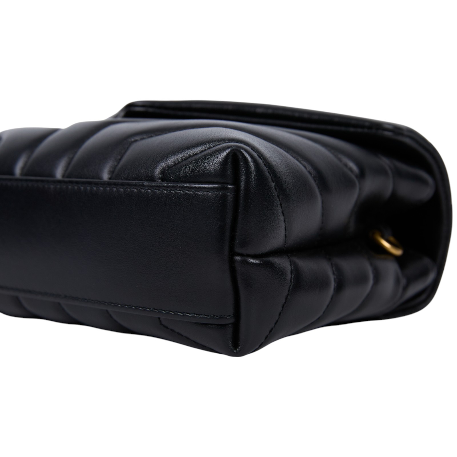 聖羅蘭 YSL SAINT LAURENT Loulou 絎縫 小牛皮 TOY 迷你 手袋  肩背 斜背包 金色五金 678401DV707  防塵袋