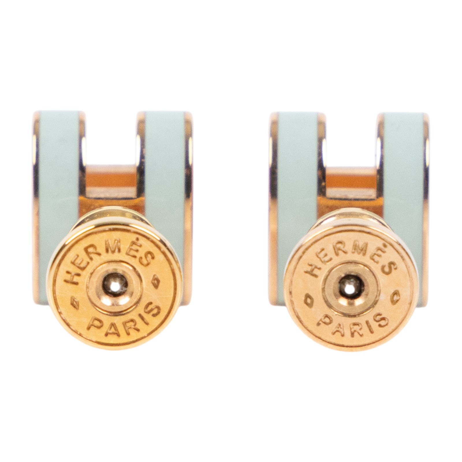 愛馬仕 Hermes Mini Pop H 耳釘 POPHEMINI GD0234 淺藍MINI POP H耳環 原廠盒子/防塵袋/內襯