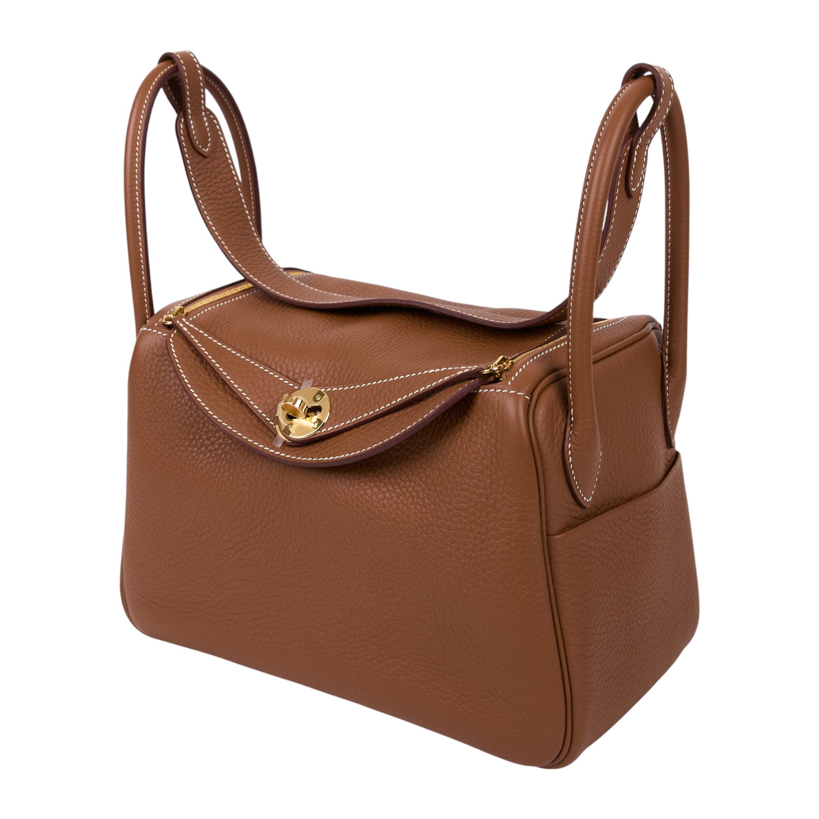 愛馬仕 Hermes Lindy 琳迪包 26 LD26 K刻 金棕LINDY26 防塵袋