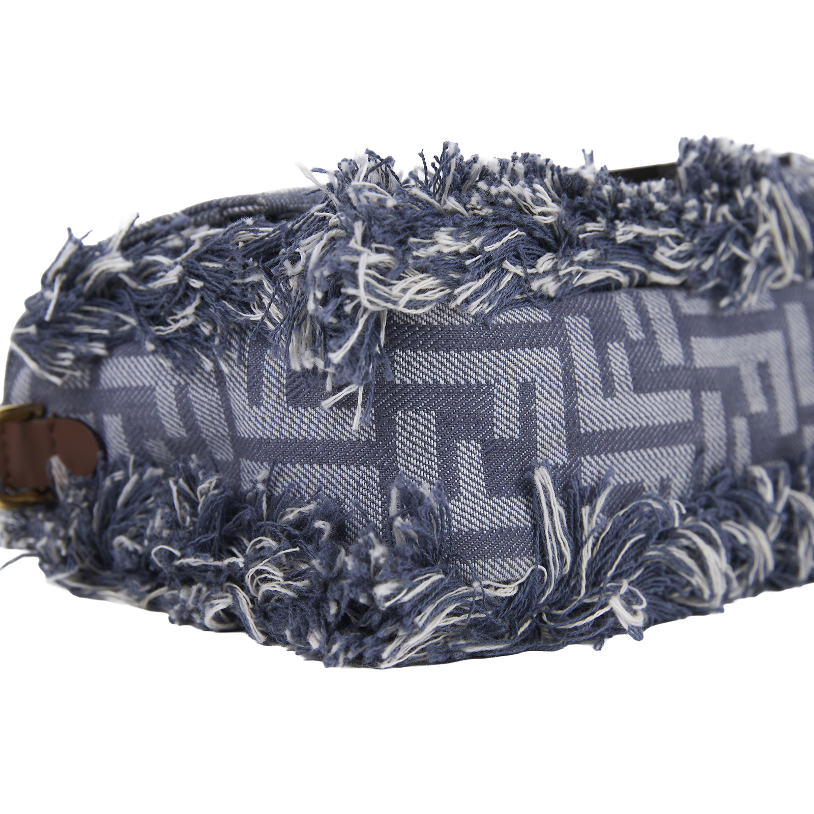 芬迪 FENDI Baguette 手提包 藍色丹寧效果 FF提花 8BR600AUT4 丹寧FF BAGUETTE法棍包 原廠盒子/防塵袋/背帶/購買證明