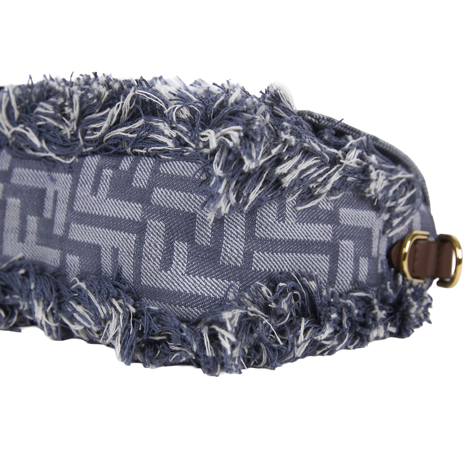 芬迪 FENDI Baguette 手提包 藍色丹寧效果 FF提花 8BR600AUT4 丹寧FF BAGUETTE法棍包 原廠盒子/防塵袋/背帶/購買證明