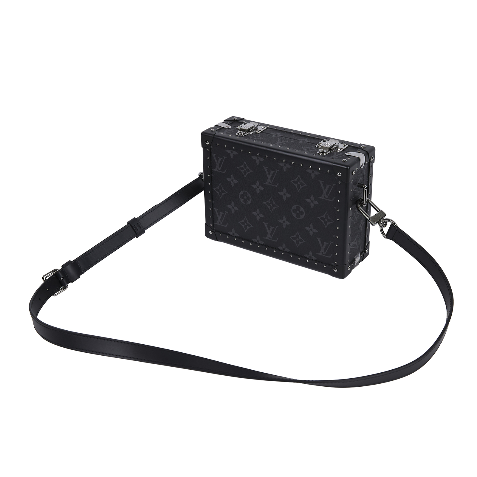 路易威登 LOUIS VUITTON Clutch Box 斜背 硬殼包 硬盒箱 Monogram Eclipse M20251 晶片款  原廠盒子/防塵袋/背帶/購買證明