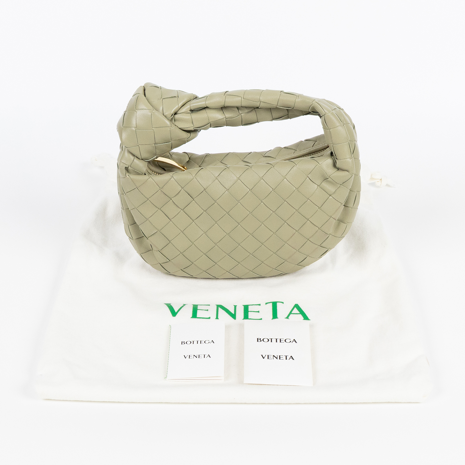 寶緹嘉 BOTTEGA VENETA Mini Jodie 手提包 651876VCPP5 綠MINI JODIE 防塵袋