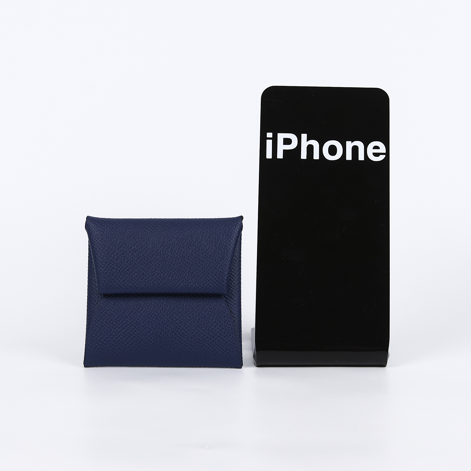 愛馬仕 Hermes Bastia 零錢包 大象灰 H041054CK K  深藍BASTIA 原廠盒子