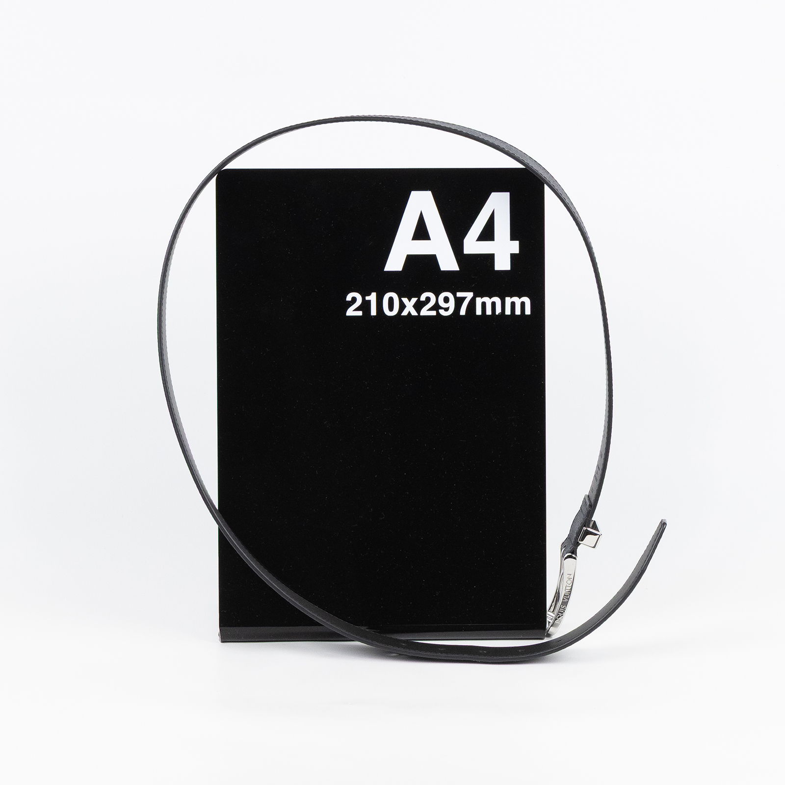 路易威登 LOUIS VUITTON Pont Neuf 皮帶 M8200T 黑棋盤皮帶 #95 防塵袋