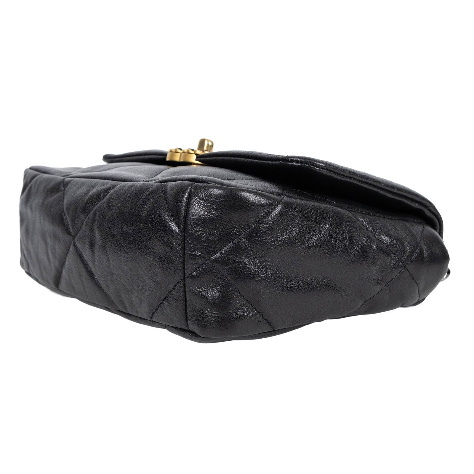 香奈兒 CHANEL 19 口蓋包 菱格紋 金銀鍊帶 手提 肩背包 AS1160 29開 黑19包 26CM 原廠盒子/保證卡