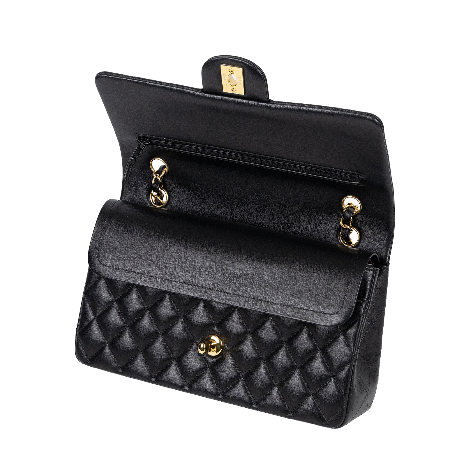 香奈兒 CHANEL CF 經典 11.12 口蓋包 A01112 Y01295 晶片款 黑羊COCO25 原廠盒子/防塵袋/台灣購買證明