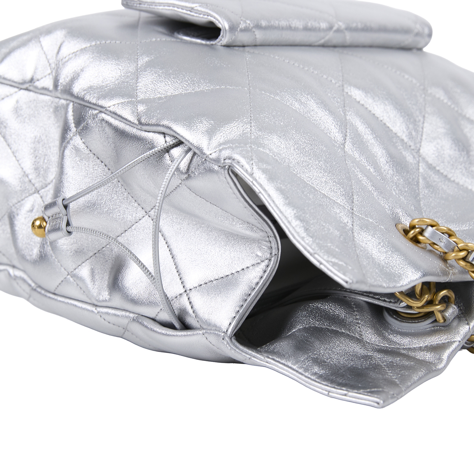 香奈兒 CHANEL 托特包 AS5315 B19032 晶片款 銀金羊皮購物包 原廠盒子/防塵袋/台灣購買證明