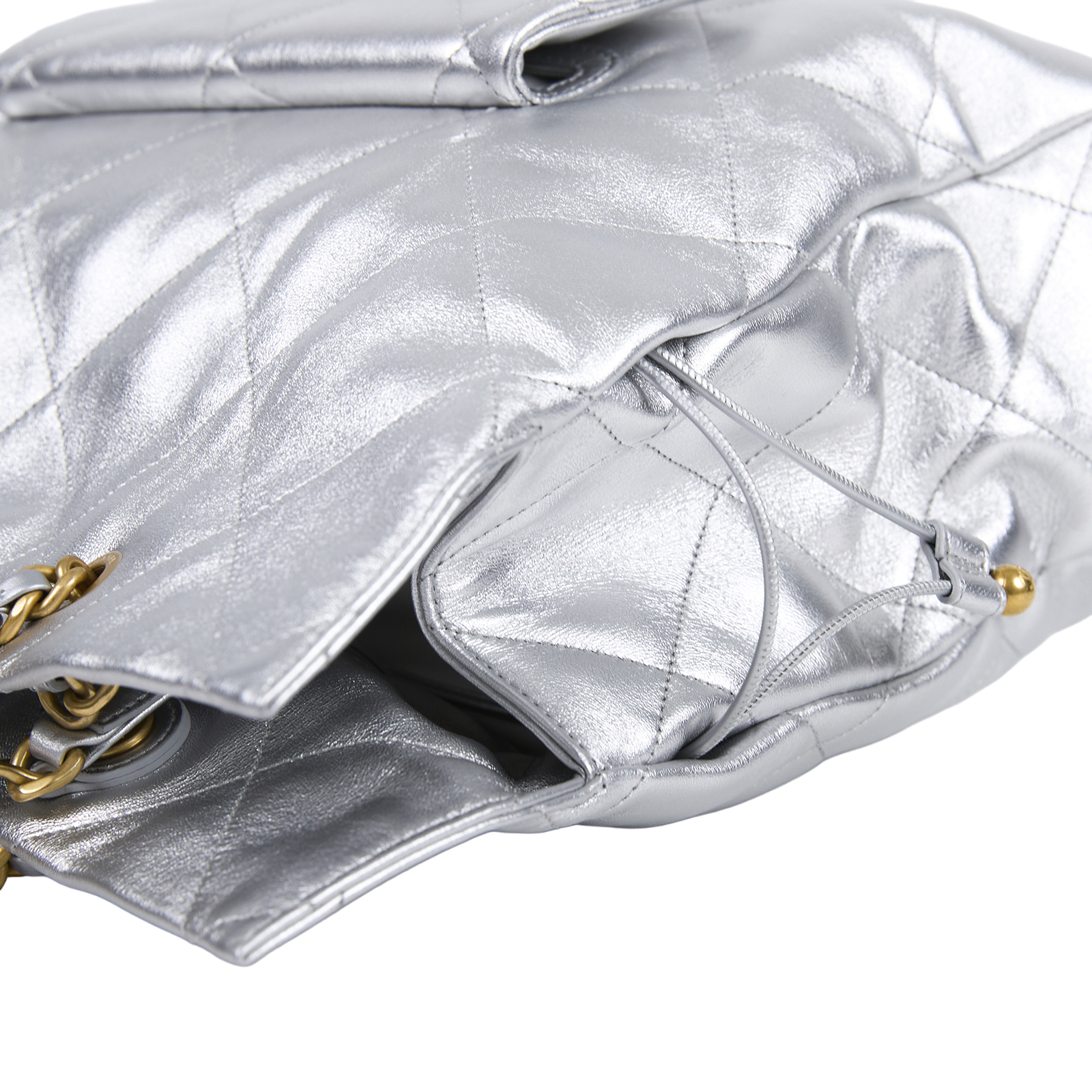 香奈兒 CHANEL 托特包 AS5315 B19032 晶片款 銀金羊皮購物包 原廠盒子/防塵袋/台灣購買證明