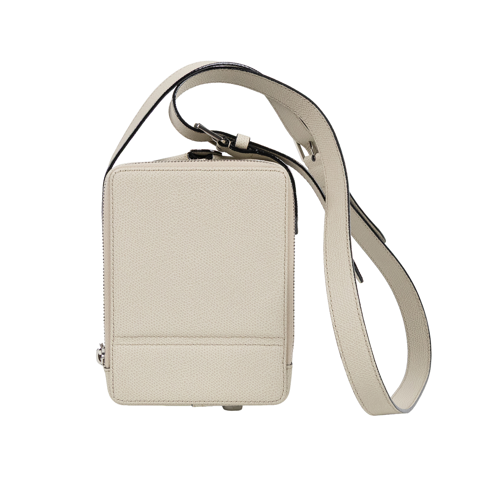 萬萊斯特 VALEXTRA Iside 鏈帶手拿 肩背包 WBES0080028LOC99 灰TRIC TRAC 防塵袋