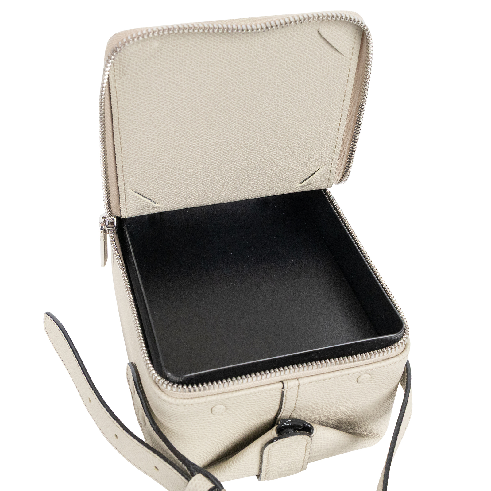 萬萊斯特 VALEXTRA Iside 鏈帶手拿 肩背包 WBES0080028LOC99 灰TRIC TRAC 防塵袋