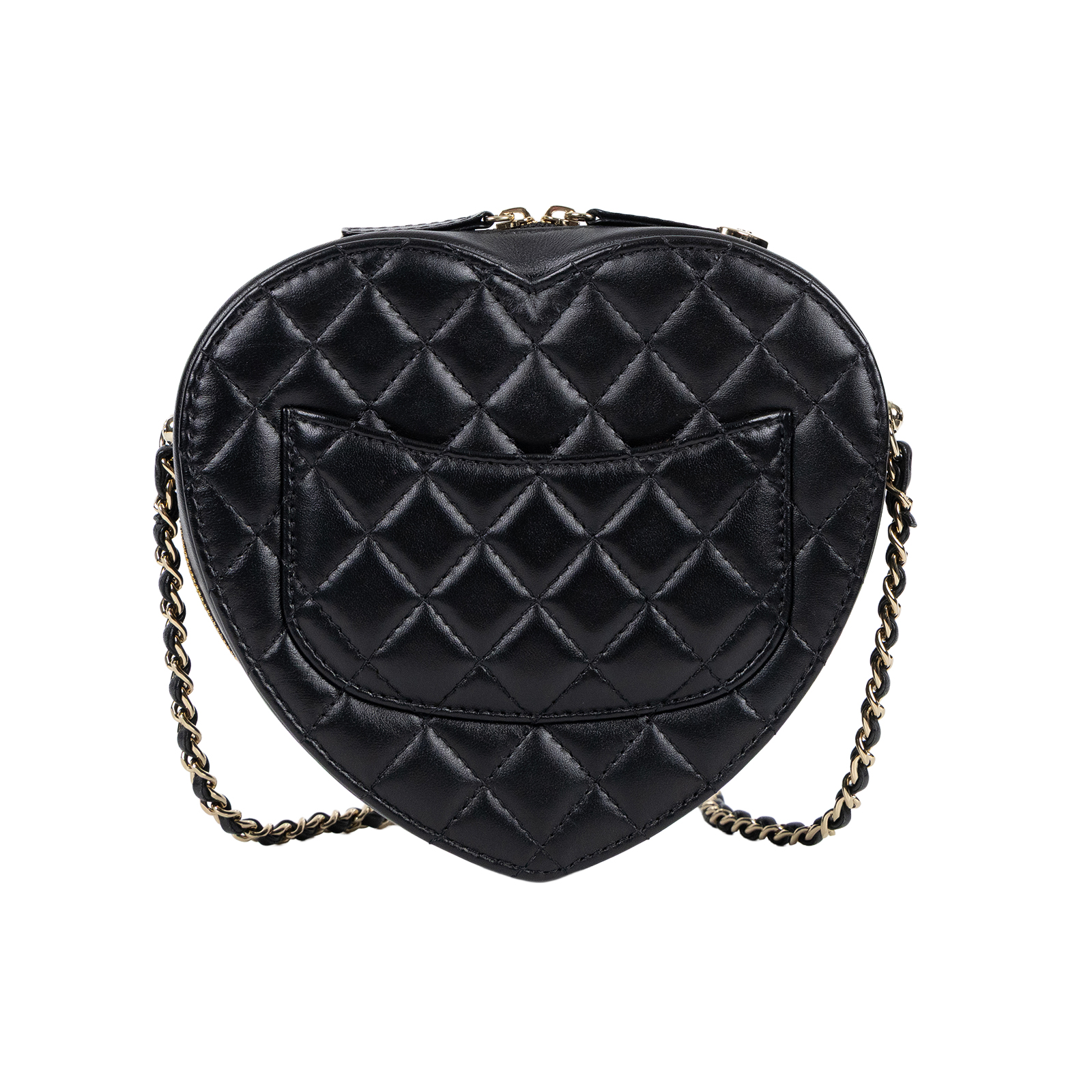 香奈兒 CHANEL CC In Love 斜背 愛心包 AS3191 晶片款 黑愛心鍊包 無附屬品