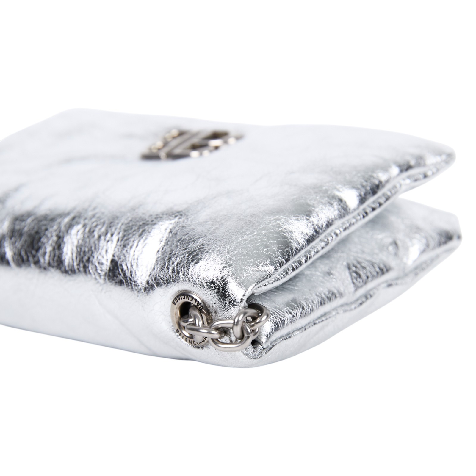 巴黎世家 BALENCIAGA Monaco 肩背包 迷你 8105622AAYQ 銀MONACO NANO 防塵袋