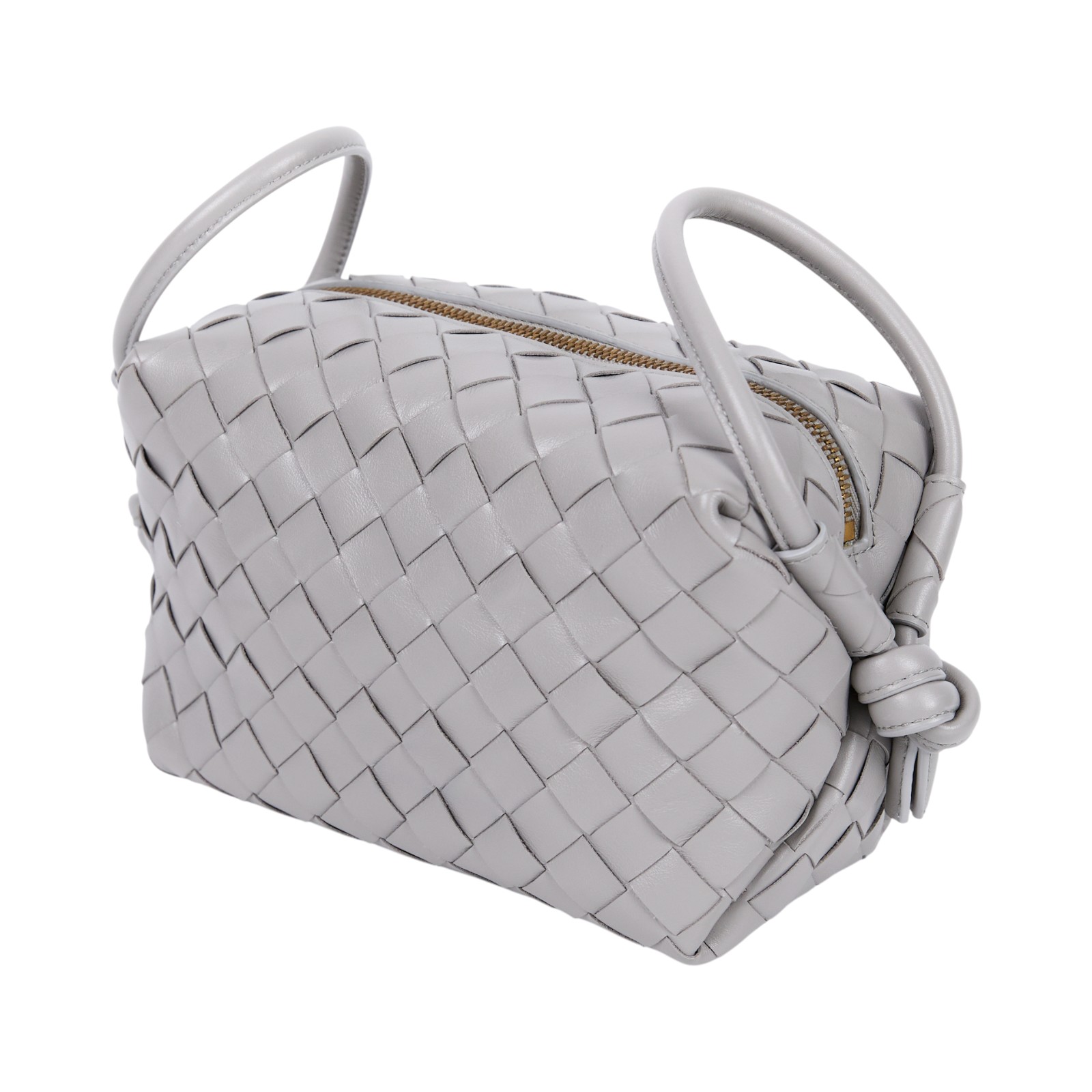 寶緹嘉 BOTTEGA VENETA Loop Top 編織 手提包 肩背包 796615V2HL1 灰TOP HANDLE LOOP 防塵袋