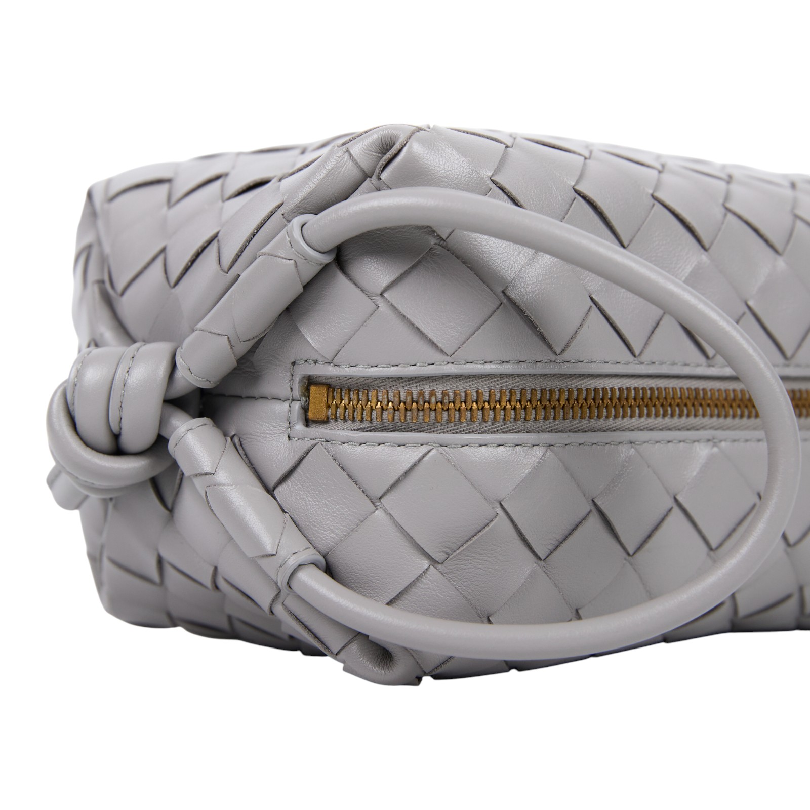 寶緹嘉 BOTTEGA VENETA Loop Top 編織 手提包 肩背包 796615V2HL1 灰TOP HANDLE LOOP 防塵袋