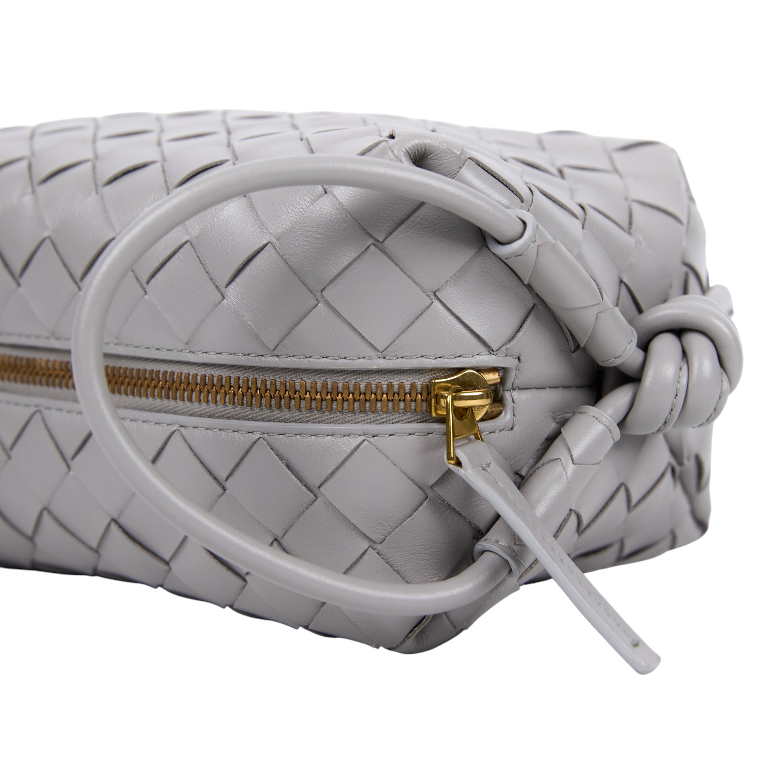 寶緹嘉 BOTTEGA VENETA Loop Top 編織 手提包 肩背包 796615V2HL1 灰TOP HANDLE LOOP 防塵袋