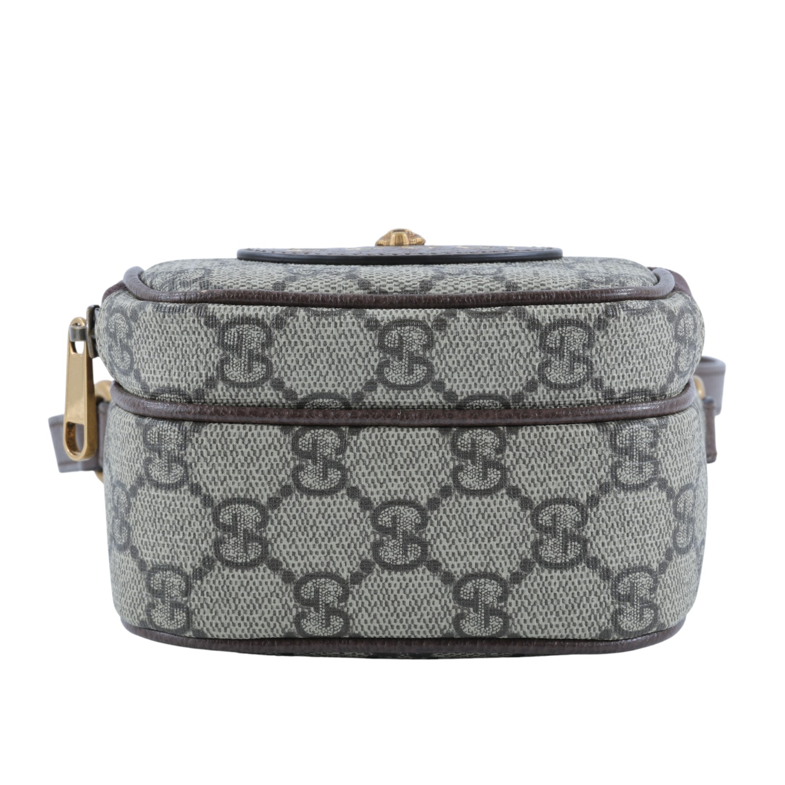 古馳 GUCCI Neo Vintage 迷你 GG 手提/斜背手機包 658556 棕G紋迷你肩背包 原廠盒子/防塵袋