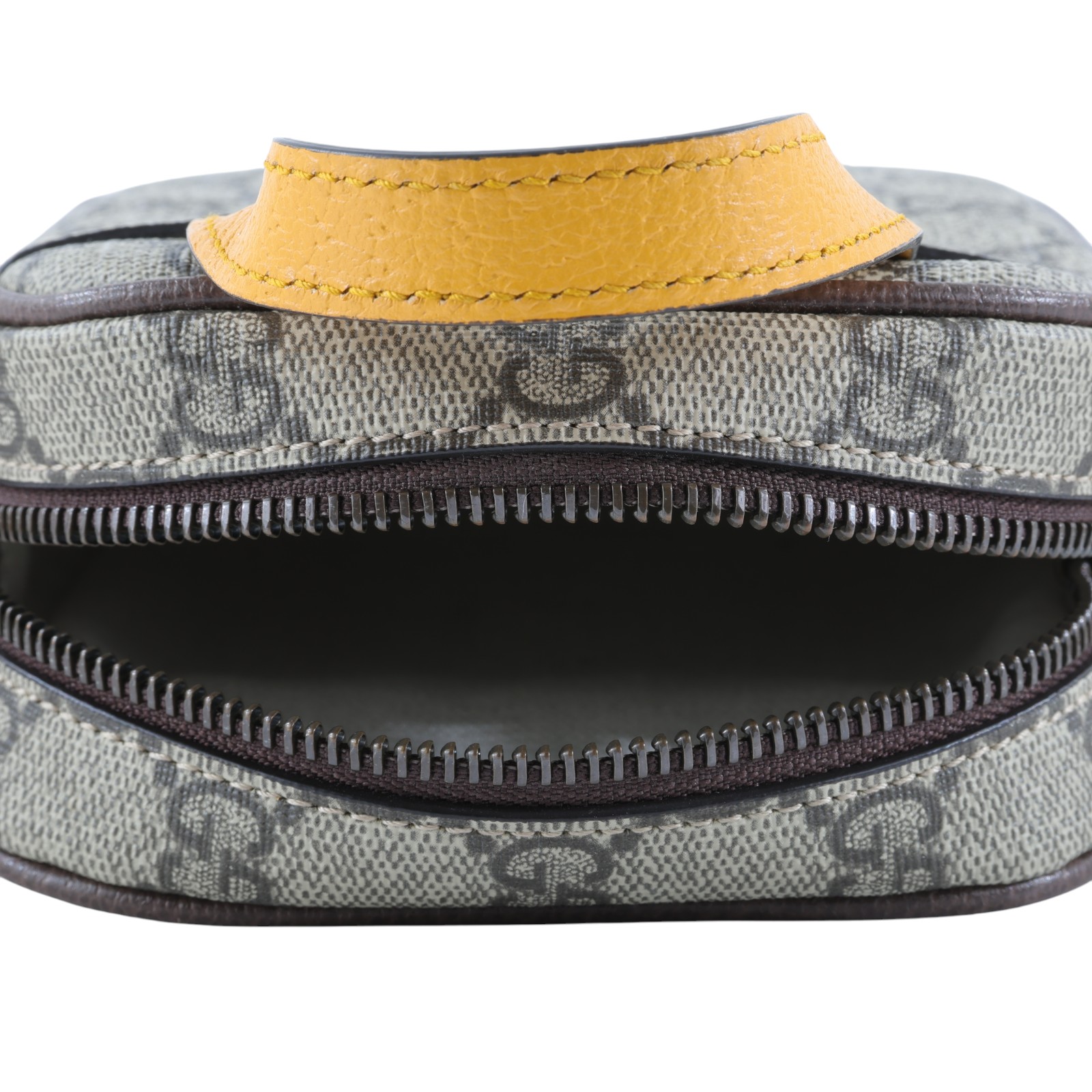 古馳 GUCCI Neo Vintage 迷你 GG 手提/斜背手機包 658556 棕G紋迷你肩背包 原廠盒子/防塵袋