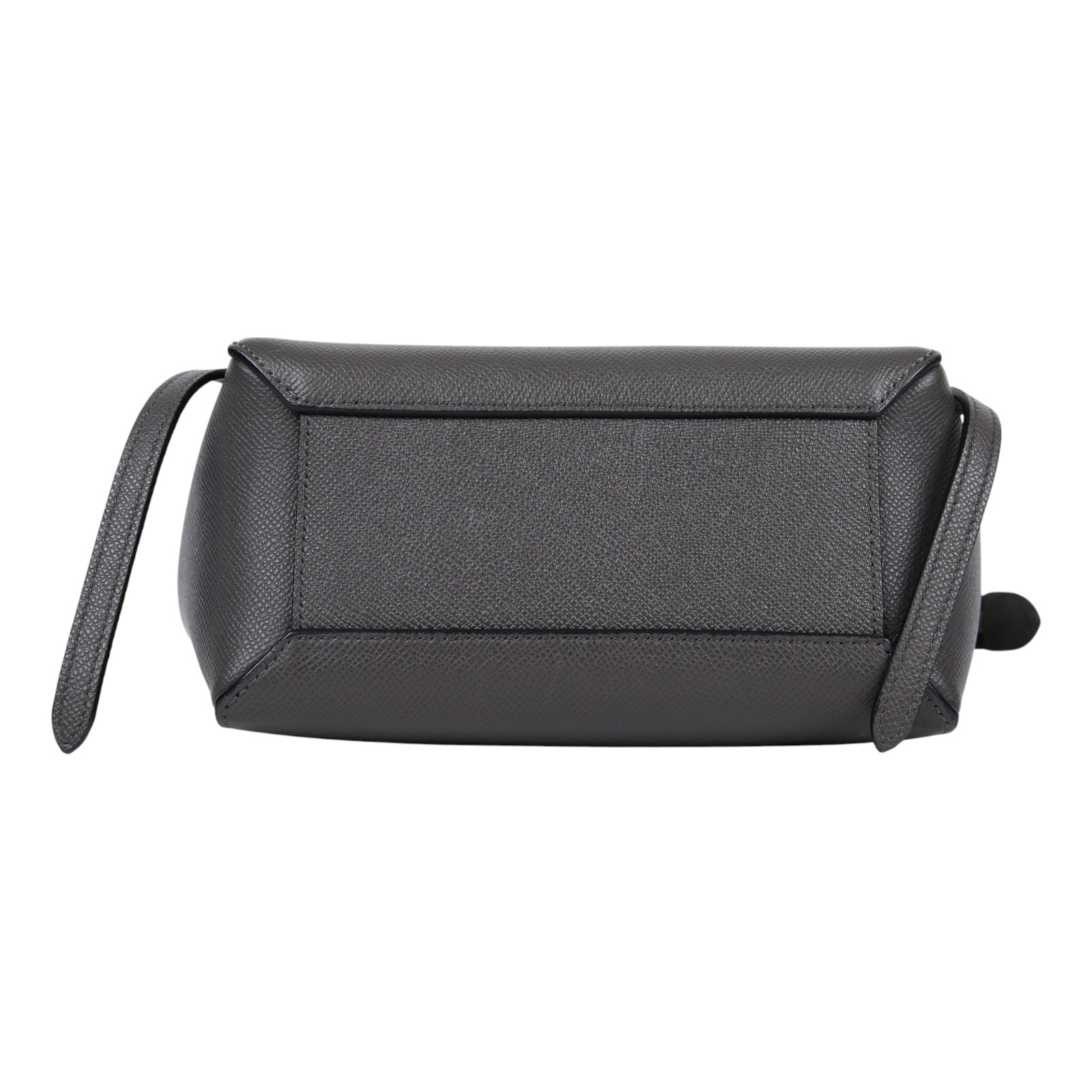 思琳 CELINE 珠地小牛皮 袖珍型 Belt 手袋 189003ZVA 深灰BELT NANO 防塵袋/背帶