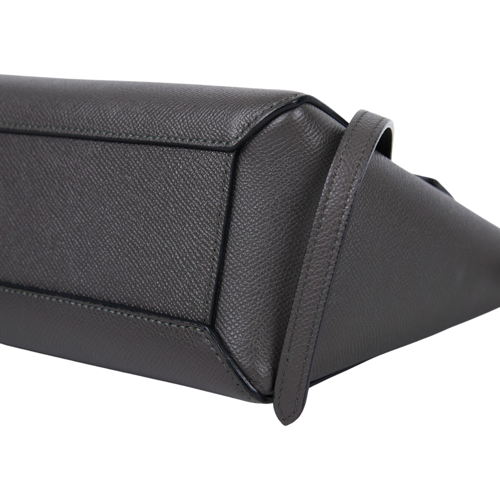 思琳 CELINE 珠地小牛皮 袖珍型 Belt 手袋 189003ZVA 深灰BELT NANO 防塵袋/背帶