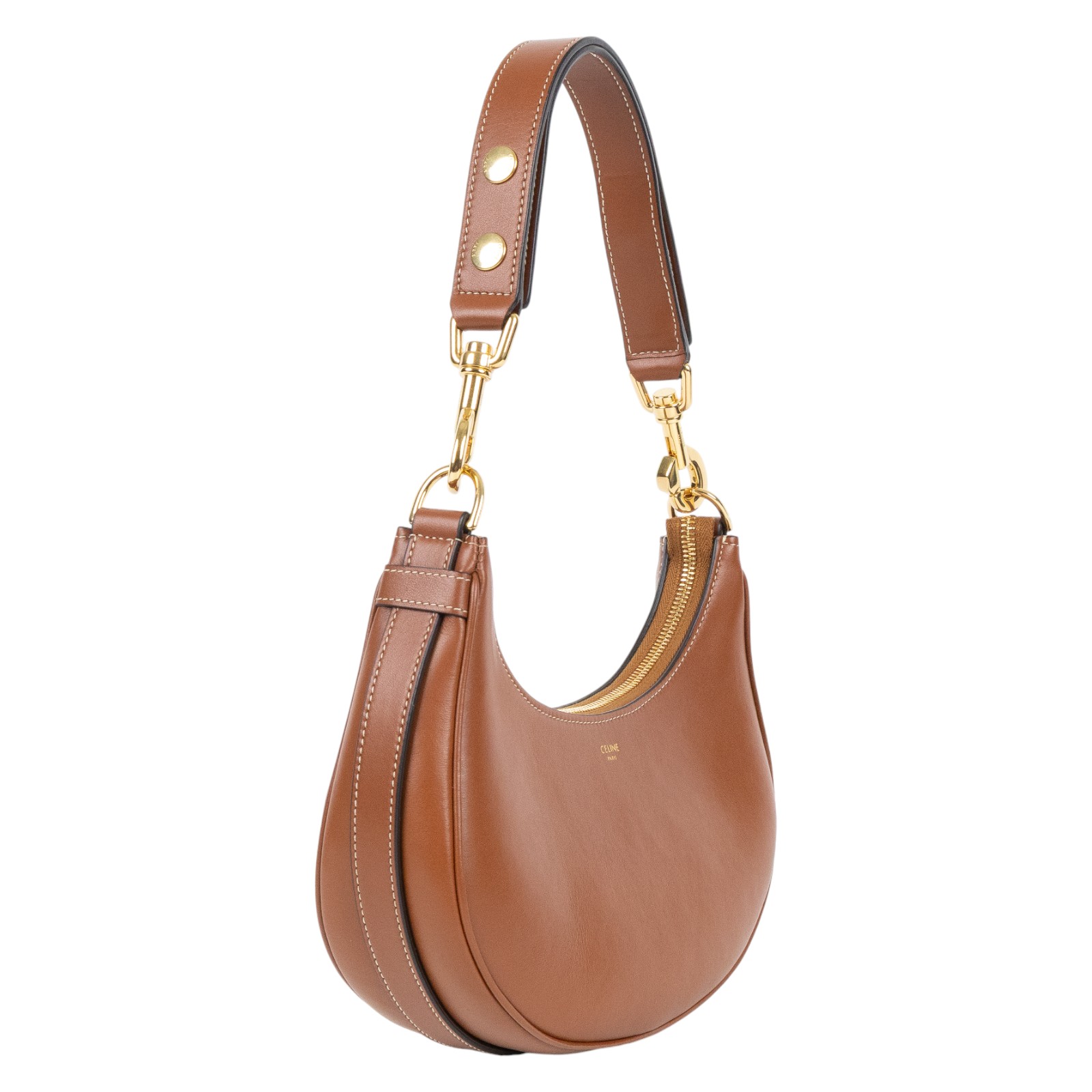 思琳 CELINE 平滑小牛皮 Ava 中型 肩背 手提包 196923DGQ 焦糖AVA MEDIUM 原廠盒子/防塵袋/背帶/購買證明影本