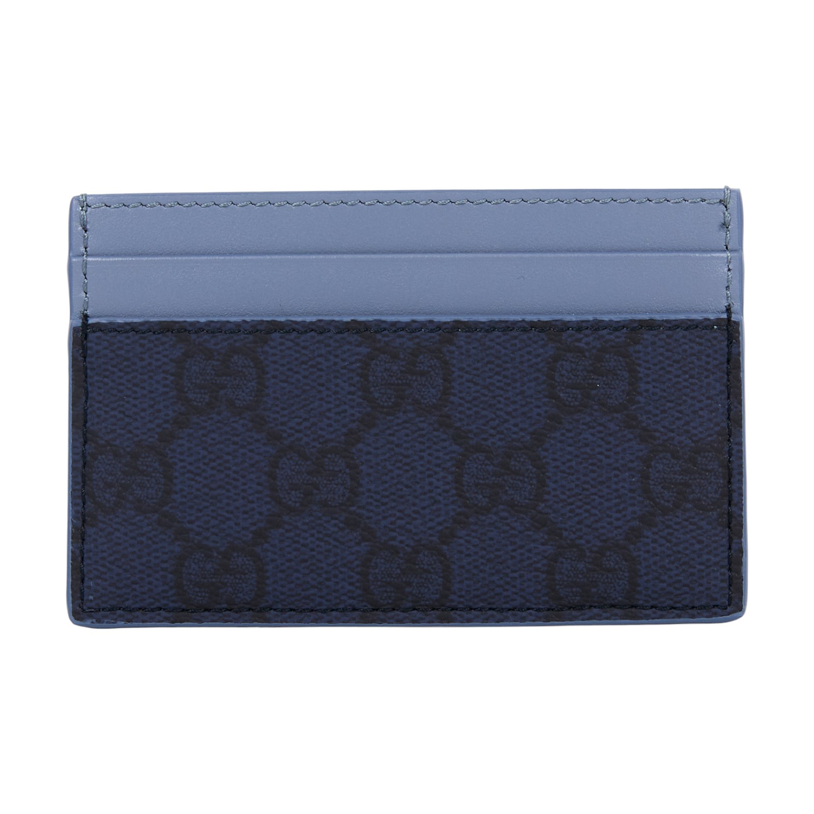古馳 GUCCI GG 卡片套 卡夾 768248 FAFBE 藍G紋卡夾 原廠盒子/防塵袋