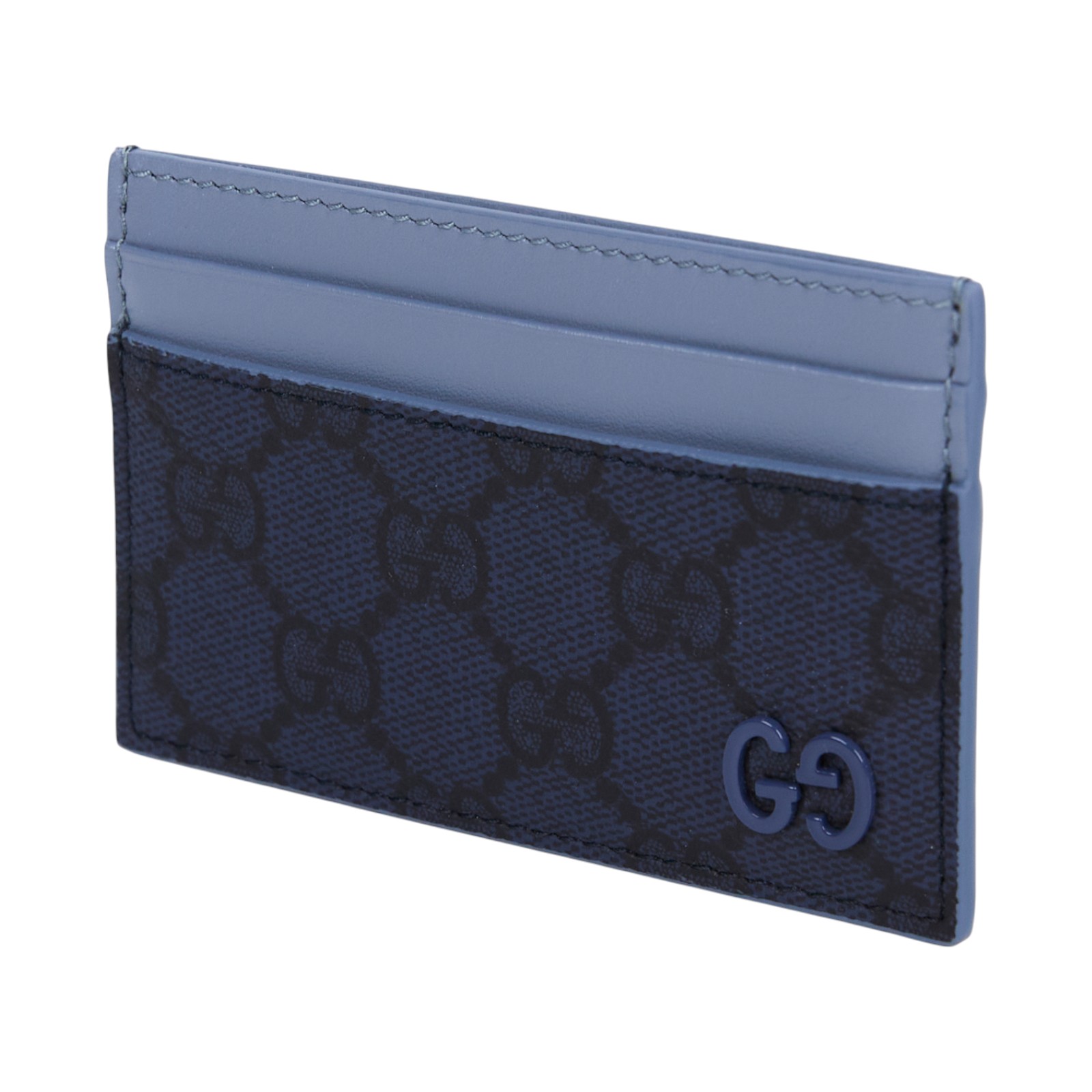 古馳 GUCCI GG 卡片套 卡夾 768248 FAFBE 藍G紋卡夾 原廠盒子/防塵袋