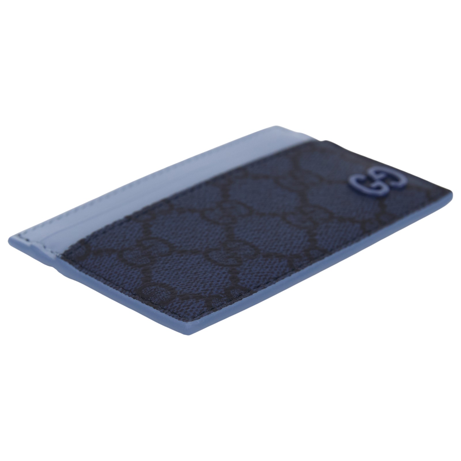 古馳 GUCCI GG 卡片套 卡夾 768248 FAFBE 藍G紋卡夾 原廠盒子/防塵袋