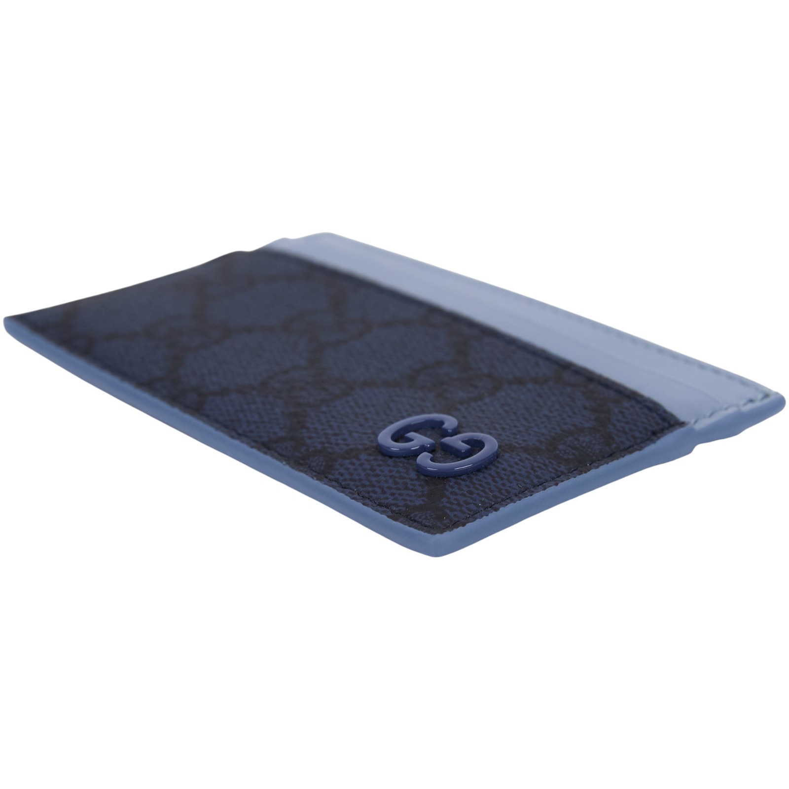 古馳 GUCCI GG 卡片套 卡夾 768248 FAFBE 藍G紋卡夾 原廠盒子/防塵袋