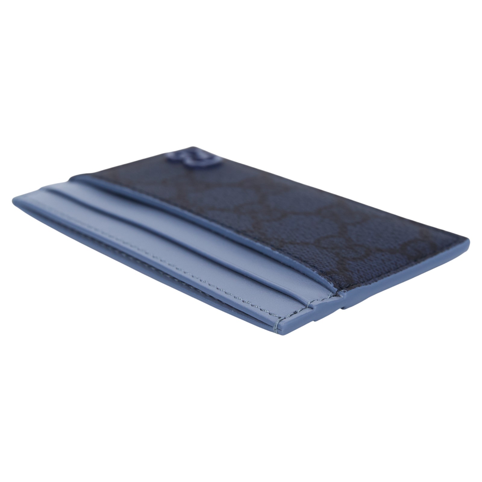 古馳 GUCCI GG 卡片套 卡夾 768248 FAFBE 藍G紋卡夾 原廠盒子/防塵袋