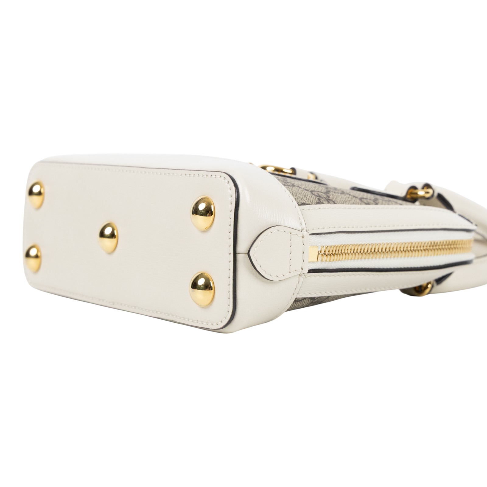 古馳 GUCCI Horsebit 1955 迷你 貝殼包 640716 XH1773 白邊1955 2WAY 原廠盒子/防塵袋/背帶