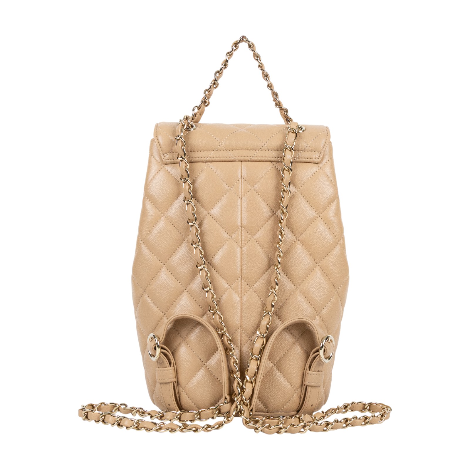 香奈兒 CHANEL 菱格紋 雙肩包 後背包 AS3200 B08045 晶片款 奶茶荔枝後背包 原廠盒子/防塵袋/購買證明影本