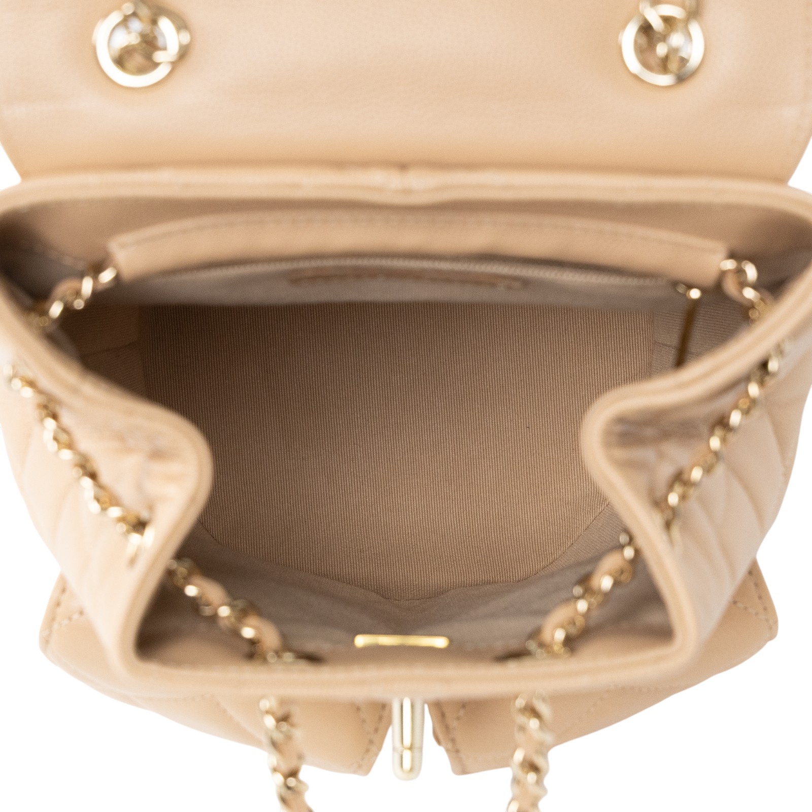 香奈兒 CHANEL 菱格紋 雙肩包 後背包 AS3200 B08045 晶片款 奶茶荔枝後背包 原廠盒子/防塵袋/購買證明影本