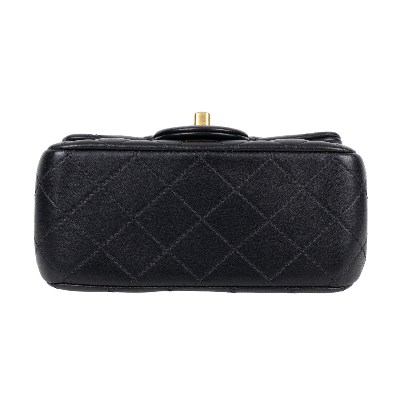 香奈兒 CHANEL CC logo 山茶花 方胖 口蓋包 AS4040 B10716 晶片款 黑金羊山茶花鍊方胖 原廠盒子/防塵袋/購買證明影本