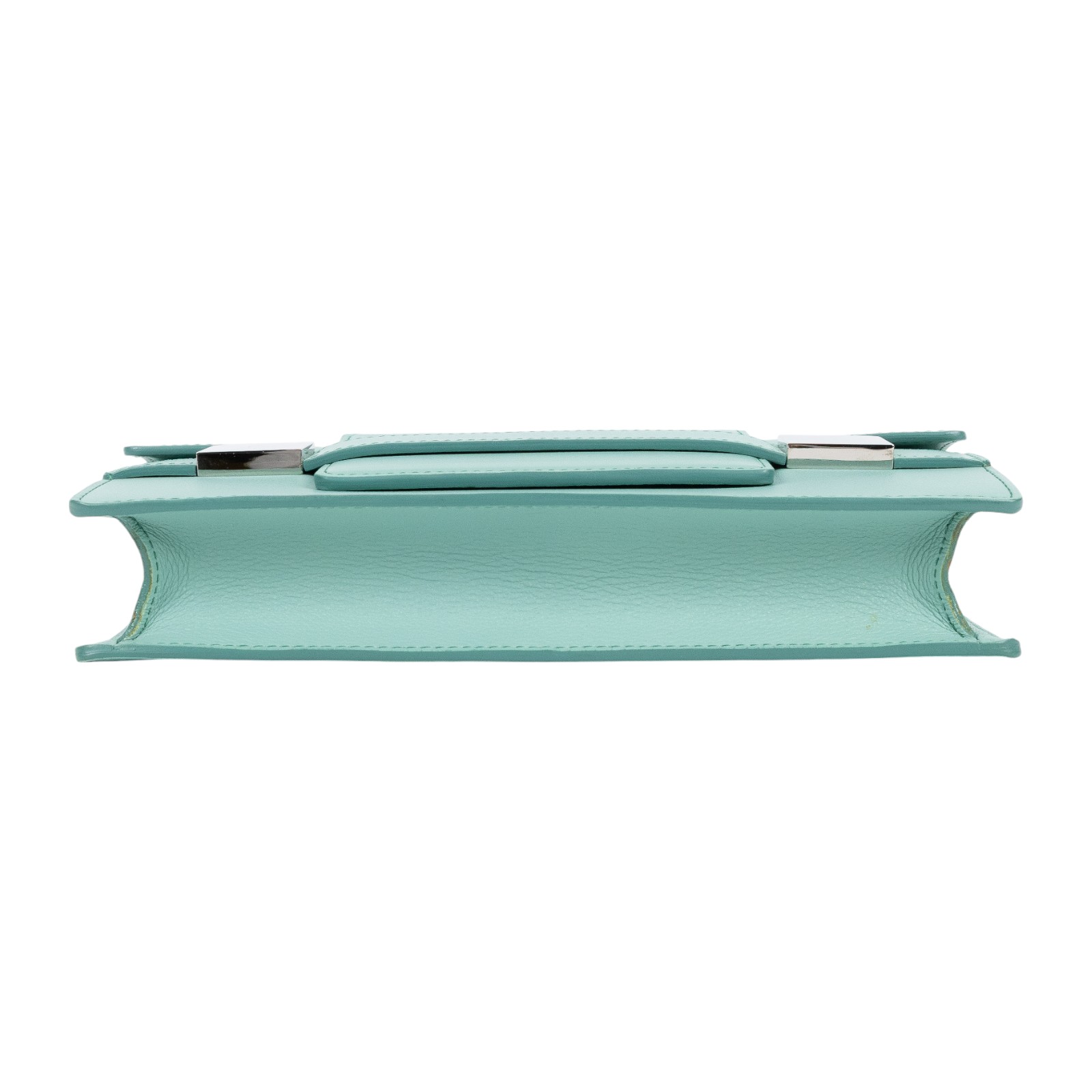 德爾沃 DELVAUX  Madame 手拿包 AA0314ABC044RPA 綠銀手拿包 防塵袋/購買證明影本