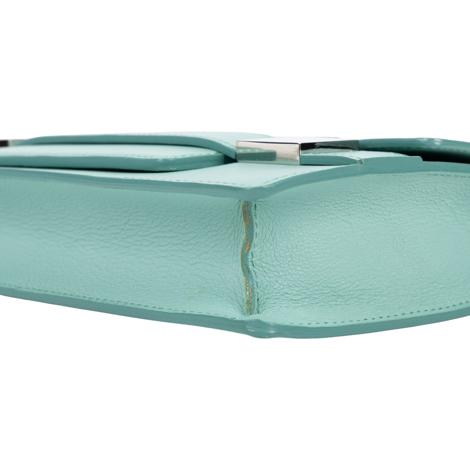 德爾沃 DELVAUX  Madame 手拿包 AA0314ABC044RPA 綠銀手拿包 防塵袋/購買證明影本