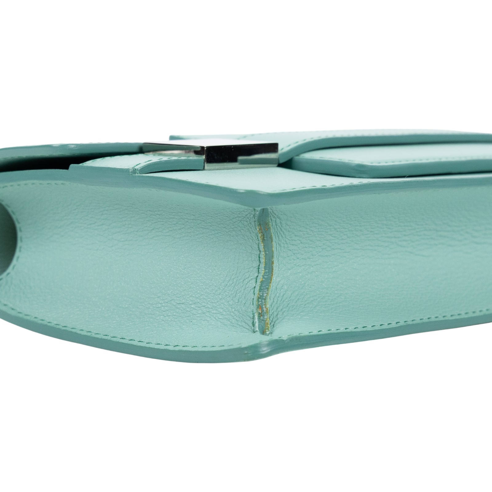 德爾沃 DELVAUX  Madame 手拿包 AA0314ABC044RPA 綠銀手拿包 防塵袋/購買證明影本