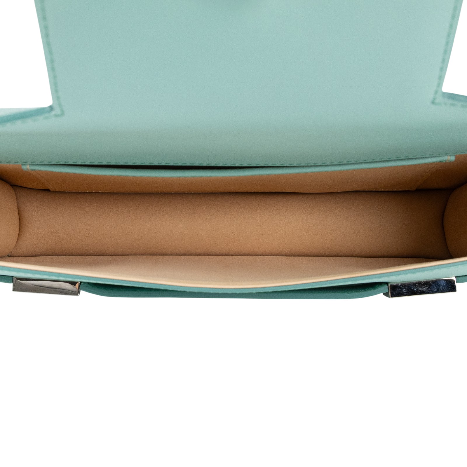 德爾沃 DELVAUX  Madame 手拿包 AA0314ABC044RPA 綠銀手拿包 防塵袋/購買證明影本