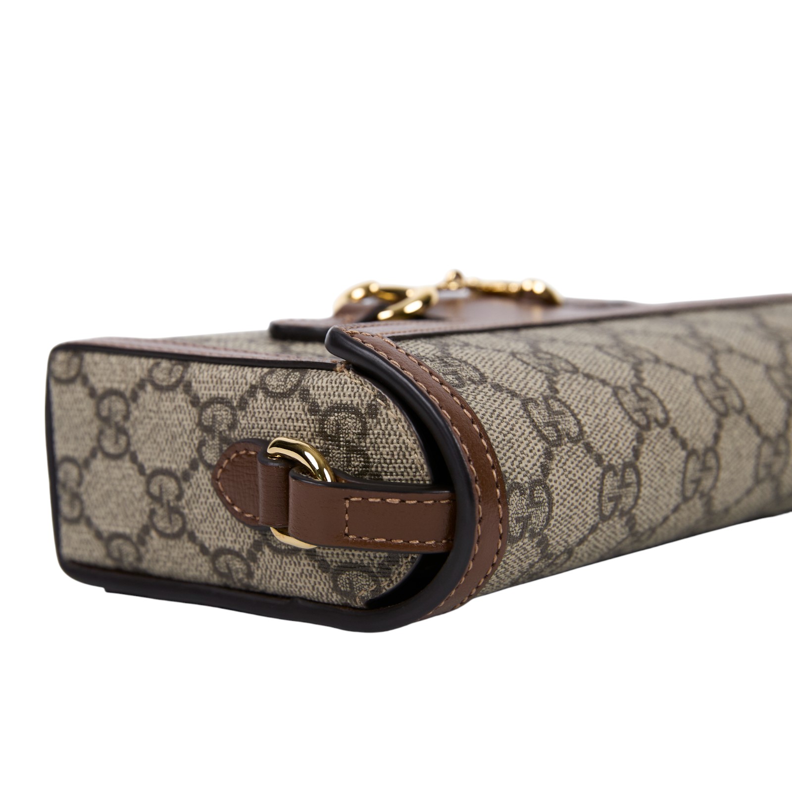 古馳 GUCCI Horsebit 1955 馬銜扣 迷你袋 斜背包 烏木色 699296 92TCG 棕1955 HORSEBIT MINI 原廠盒子/防塵袋