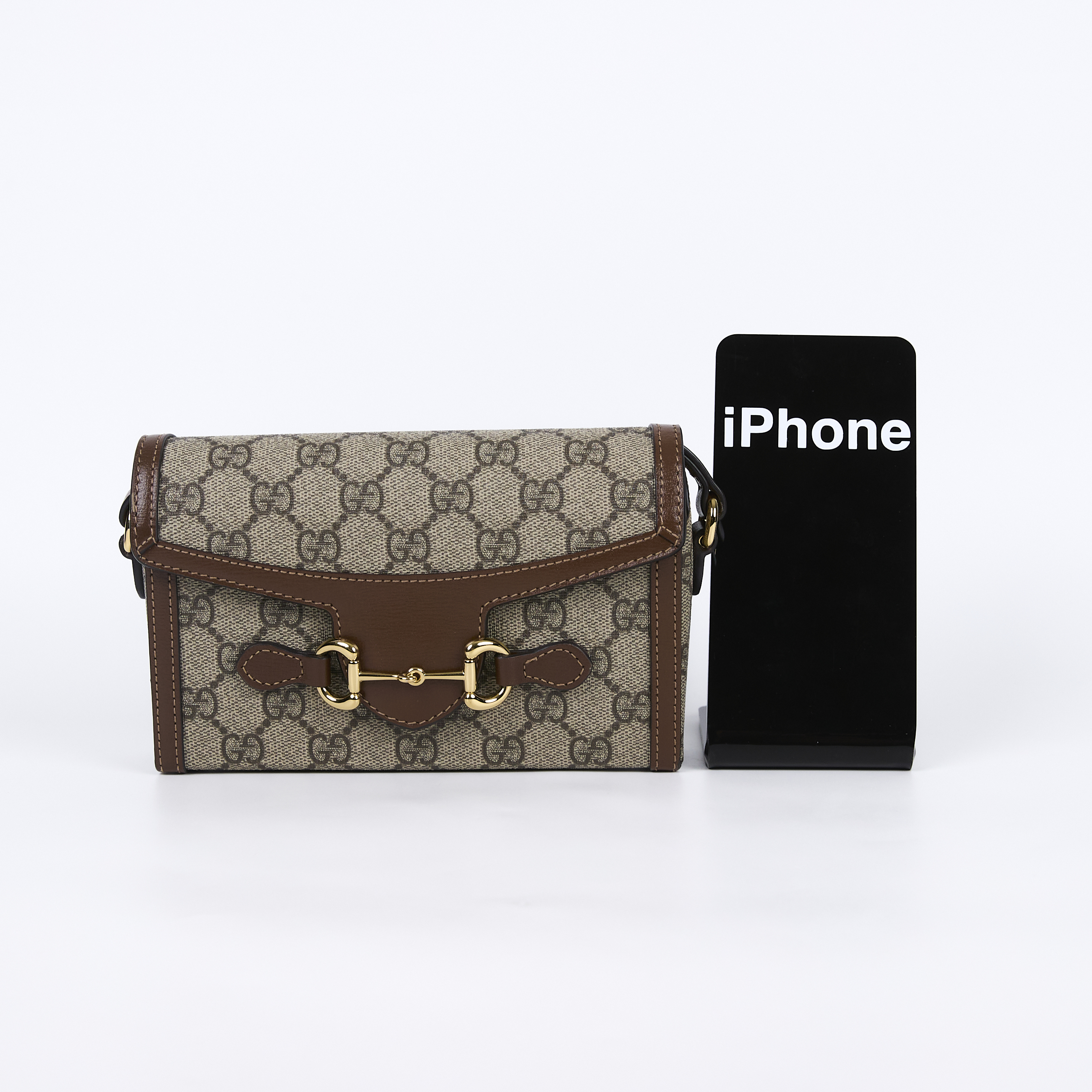 古馳 GUCCI Horsebit 1955 馬銜扣 迷你袋 斜背包 烏木色 699296 92TCG 棕1955 HORSEBIT MINI 原廠盒子/防塵袋