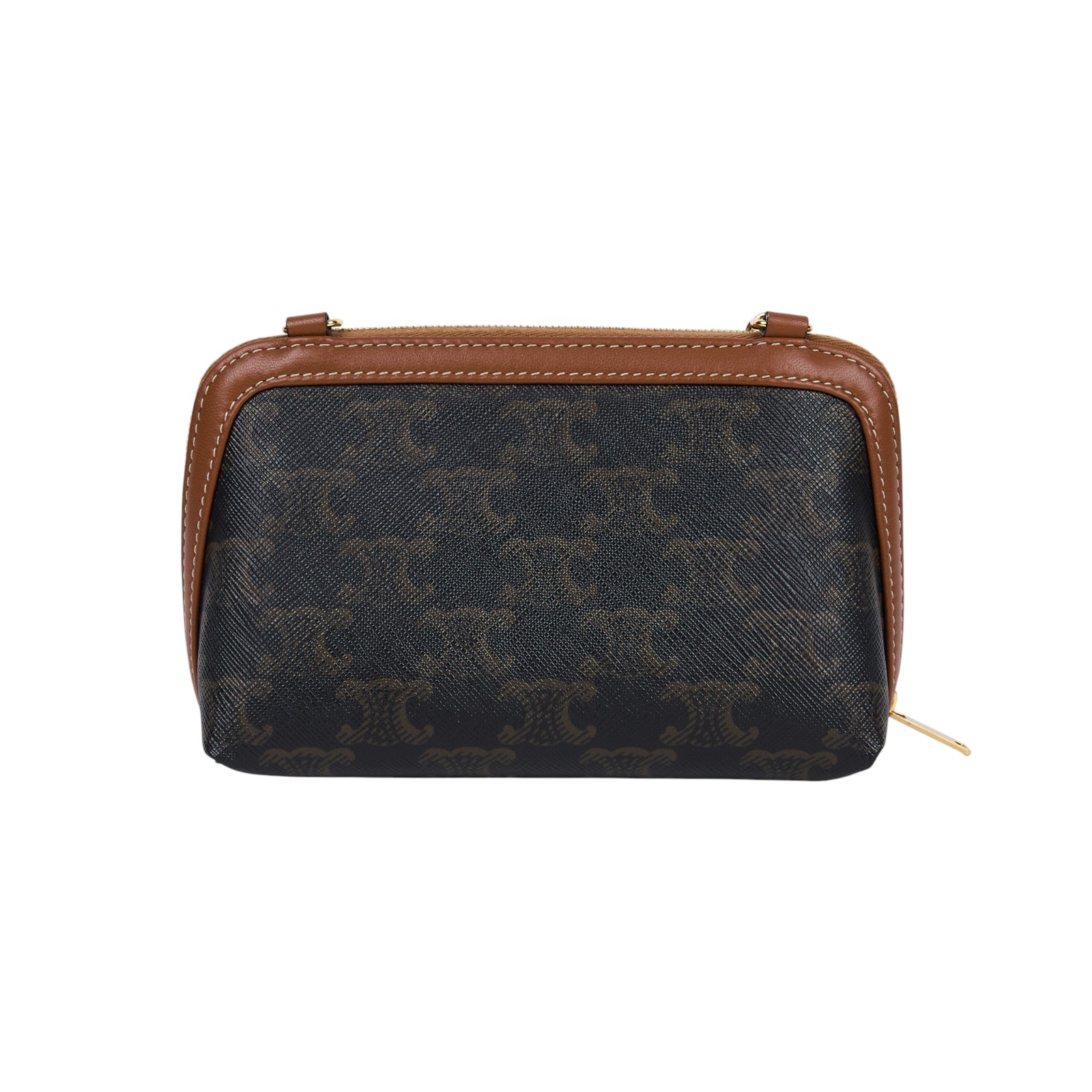 思琳 CELINE 標誌印花飾鍊 手提包 10E382CBX 原花貝殼包 原廠盒子/防塵袋