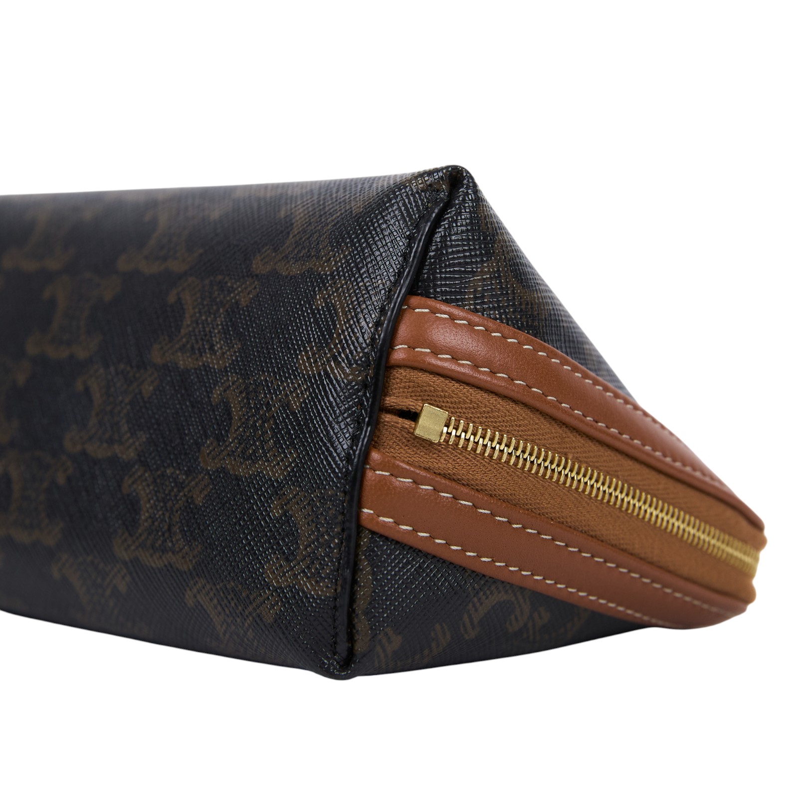 思琳 CELINE 標誌印花飾鍊 手提包 10E382CBX 原花貝殼包 原廠盒子/防塵袋