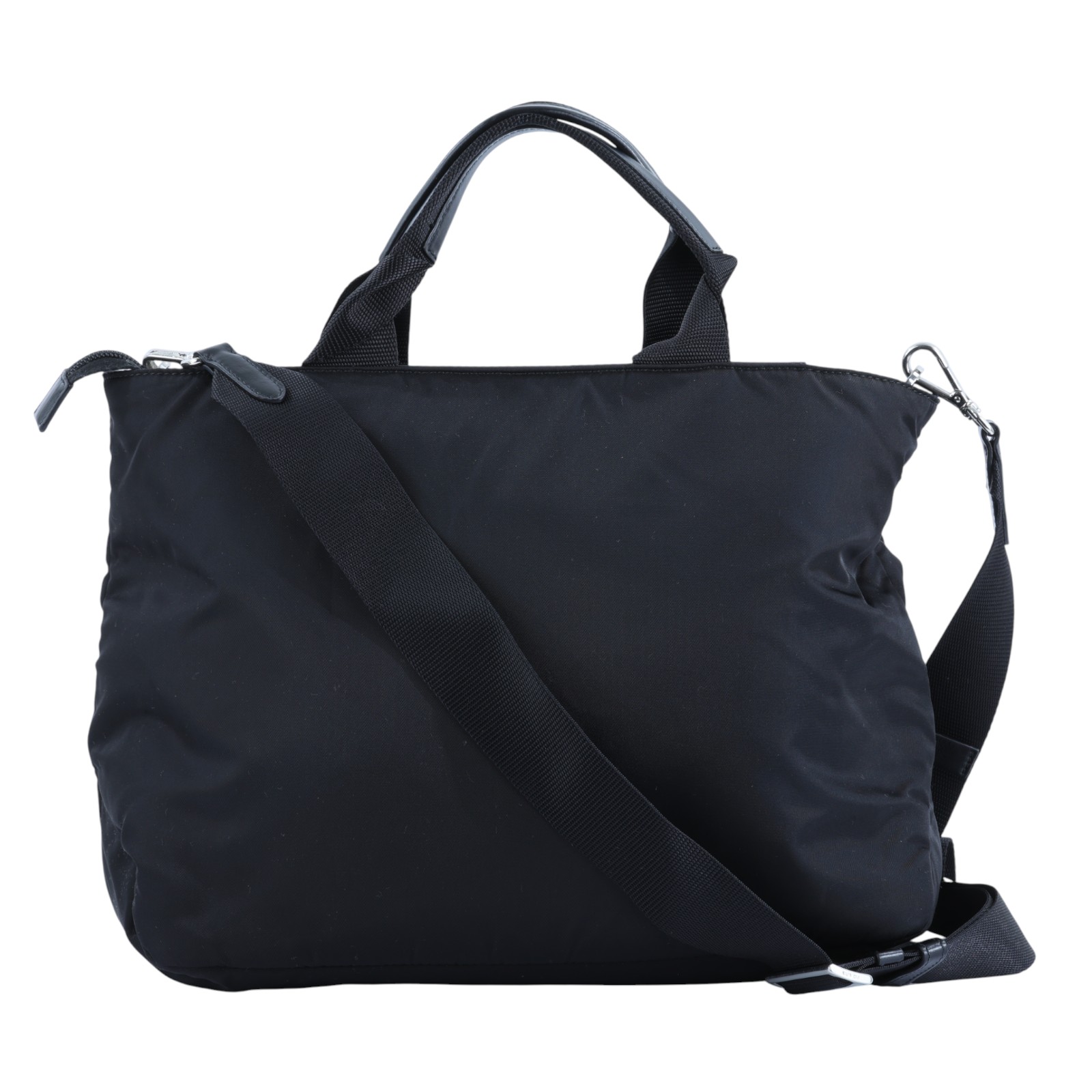 普拉達 PRADA Re-Nylon 托特包 1BG867_RV44 黑尼龍VERA NERO兩用包 防塵袋/購買證明/內袋