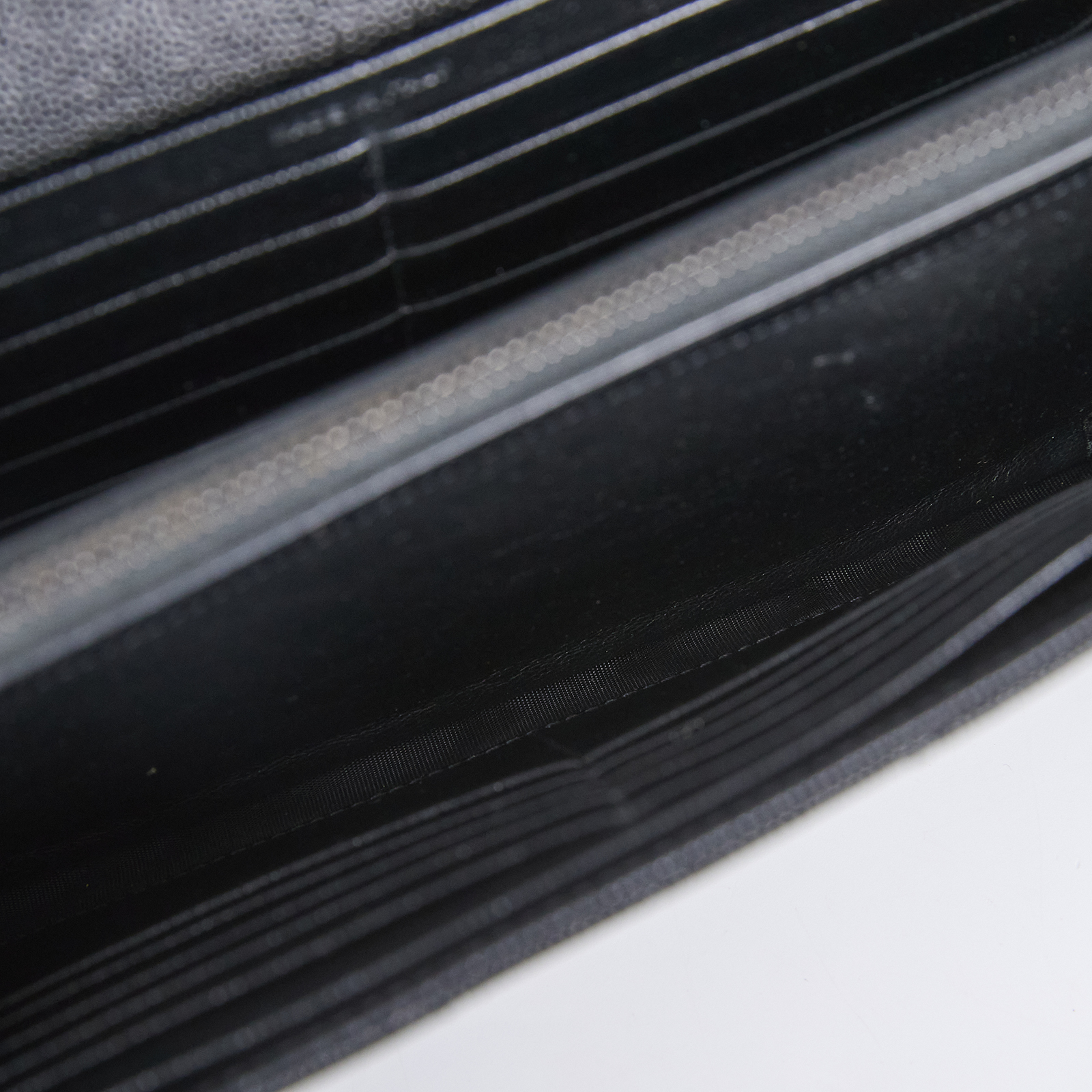 聖羅蘭 YSL SAINT LAURENT Cassandre 經典粒面皮革 鏈條 錢包 同色五金 377828BOW08  原廠盒子/購買證明